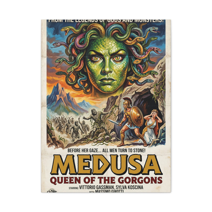 Greek Mythology Medusa Movie Poster Wall Art & Canvas Print