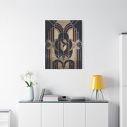 Neo-Deco Geometric Romance Composition Wall Art & Canvas Print