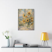 Sunlit Window Sunflower Still Life Wall Art & Canvas Print