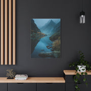 Misty Mountain Reflection Wall Art & Canvas Print