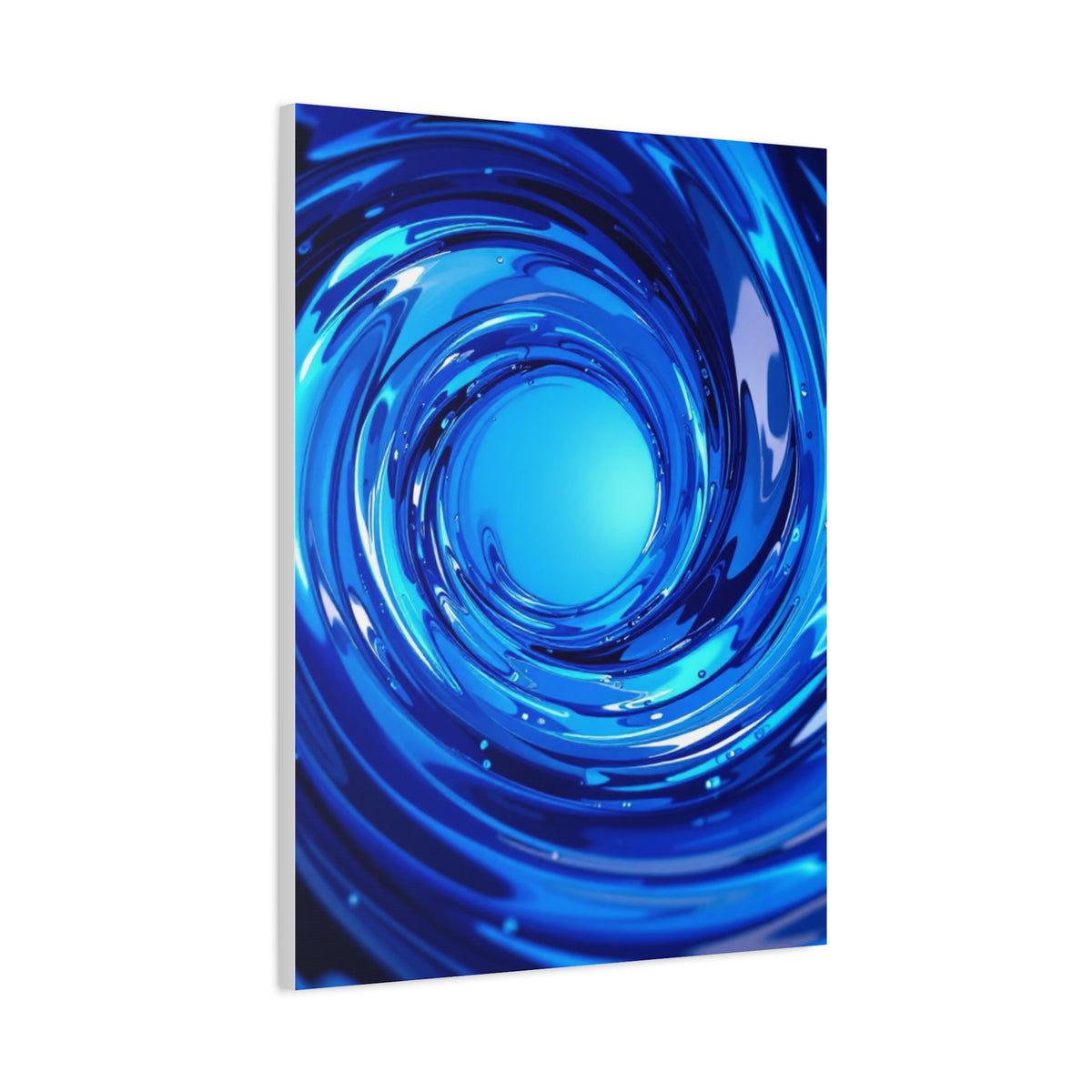 Luminous Blue Vortex Wall Art & Canvas Prints
