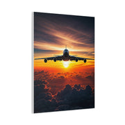 Sunset Flight Above the Clouds Wall Art & Canvas Prints