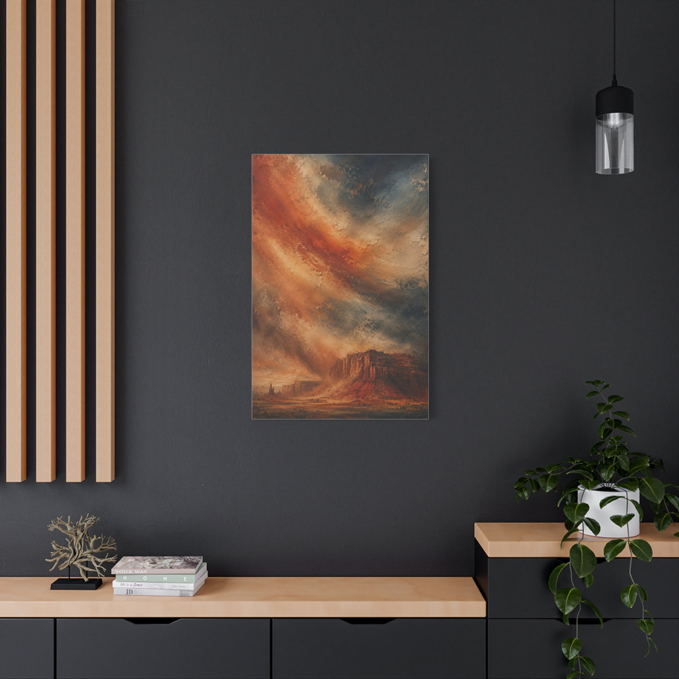 Dust Storm Mesa Abstract Wall Art & Canvas Print