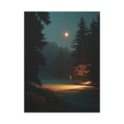 Moonlit Golf Green Cinematic Wall Art & Canvas Print