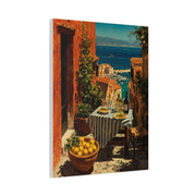 Amalfi Coast Terrace Lunch Wall Art & Canvas Print