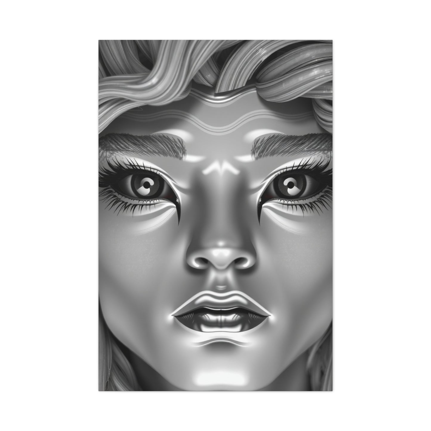 Premium Gray & White Art Supreme Canvas Gallery Wall Art & Canvas Print