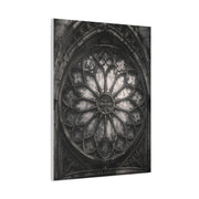 Gothic Rose Window Stone Wall Art & Canvas Print
