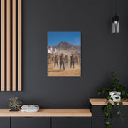 Frontier Gunslingers Western Street Standoff Wall Art & Canvas Print