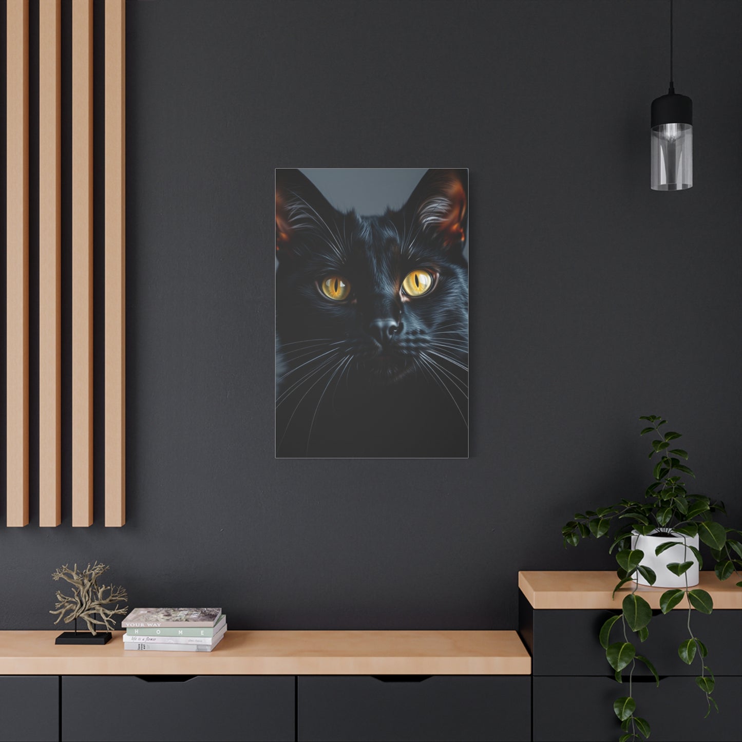 Supreme Black Cat Art Beautiful Collection Wall Art & Canvas Print