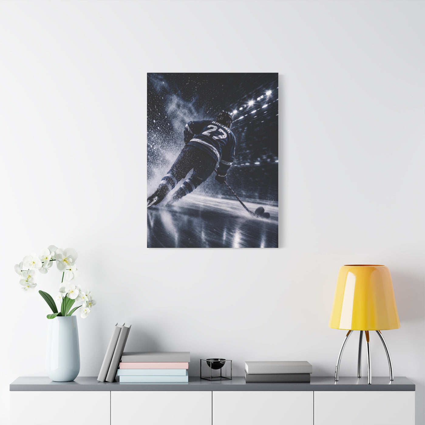 Hockey Speed Burst Sports Wall Art & Canvas Print