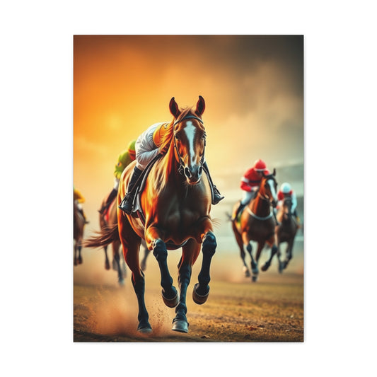 Horse Racing Art Supreme Canvas Wall Art & Canvas Print