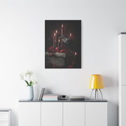 Raven with Candles and Crimson Roses Wall Art & Canvas Print