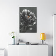 Silver Peony Fine Art Floral Wall Art & Canvas Print