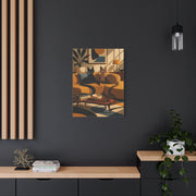 Playful Retro Cats Lounge Scene Wall Art & Canvas Print