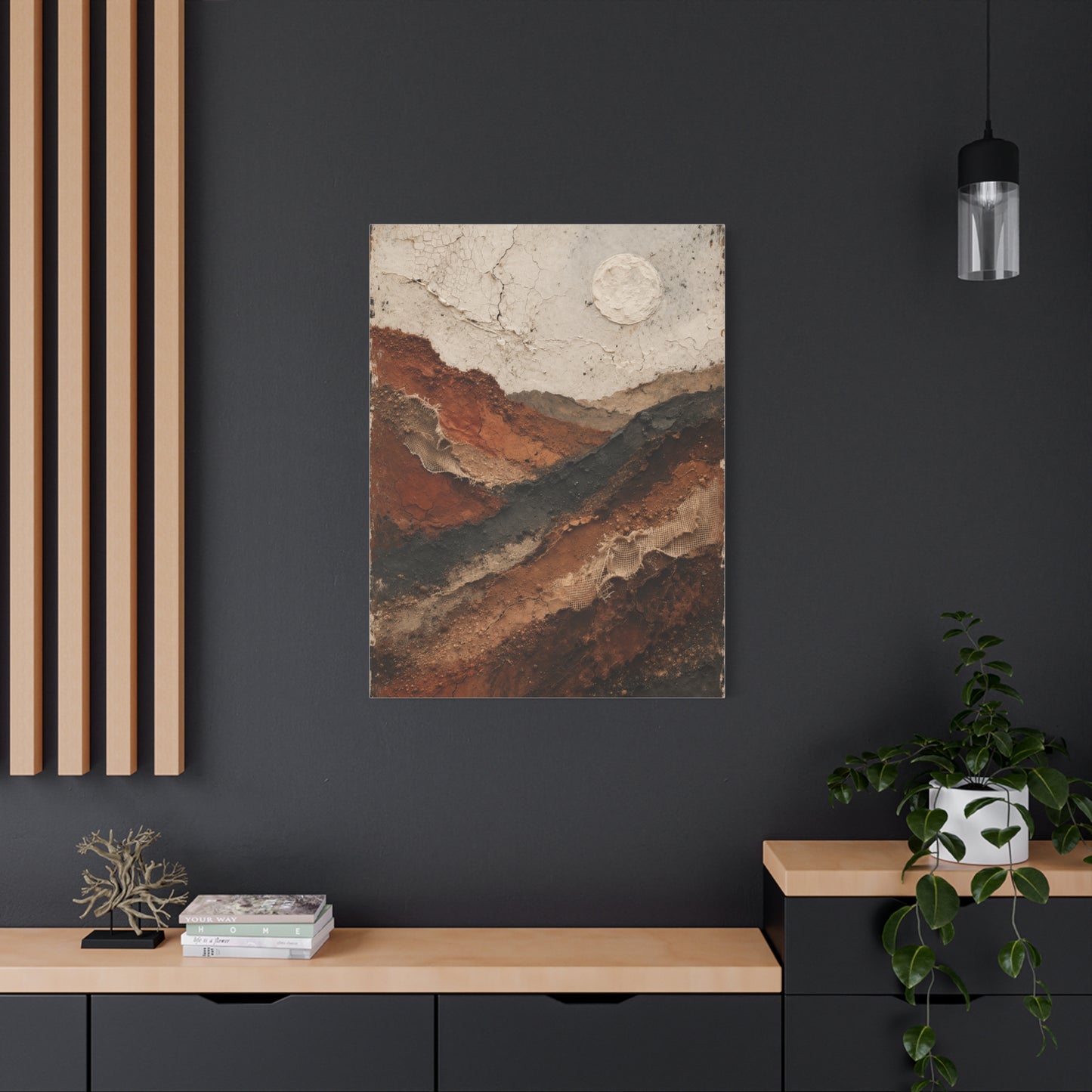 Earth Canyon Textured Landscape Wall Art & Canvas Print