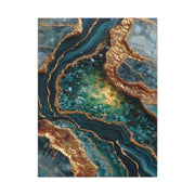 Emerald Gold Geode Abstract Wall Art & Canvas Print