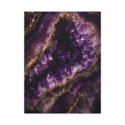 Amethyst Geode Crystal Abstraction Wall Art & Canvas Print