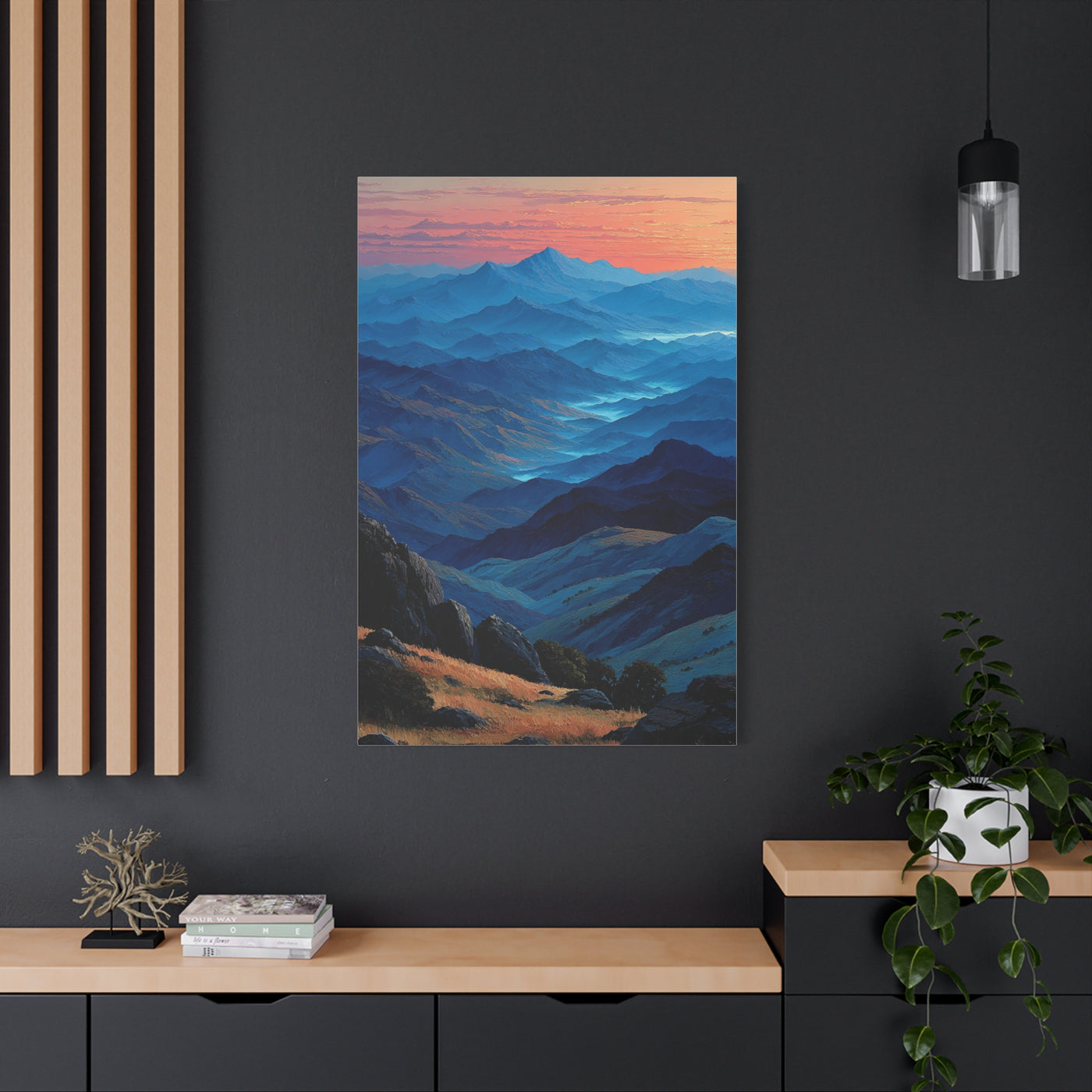 Blue Ridge Dawn Mountain Layers Wall Art & Canvas Print
