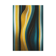 Vertical Gold Flow Abstract Wall Art & Canvas Prints