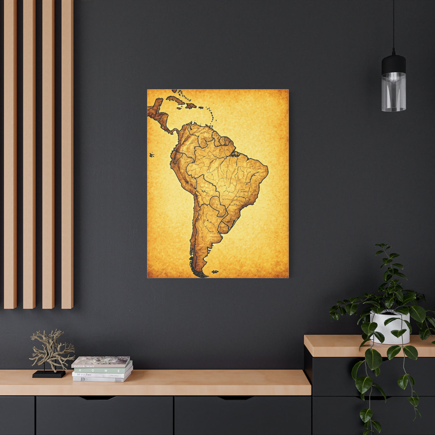 South America Vintage Cartography Poster Wall Art & Canvas Prints