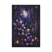 Stained Glass Violet Cathedral Garden Wall Art & Canvas Print