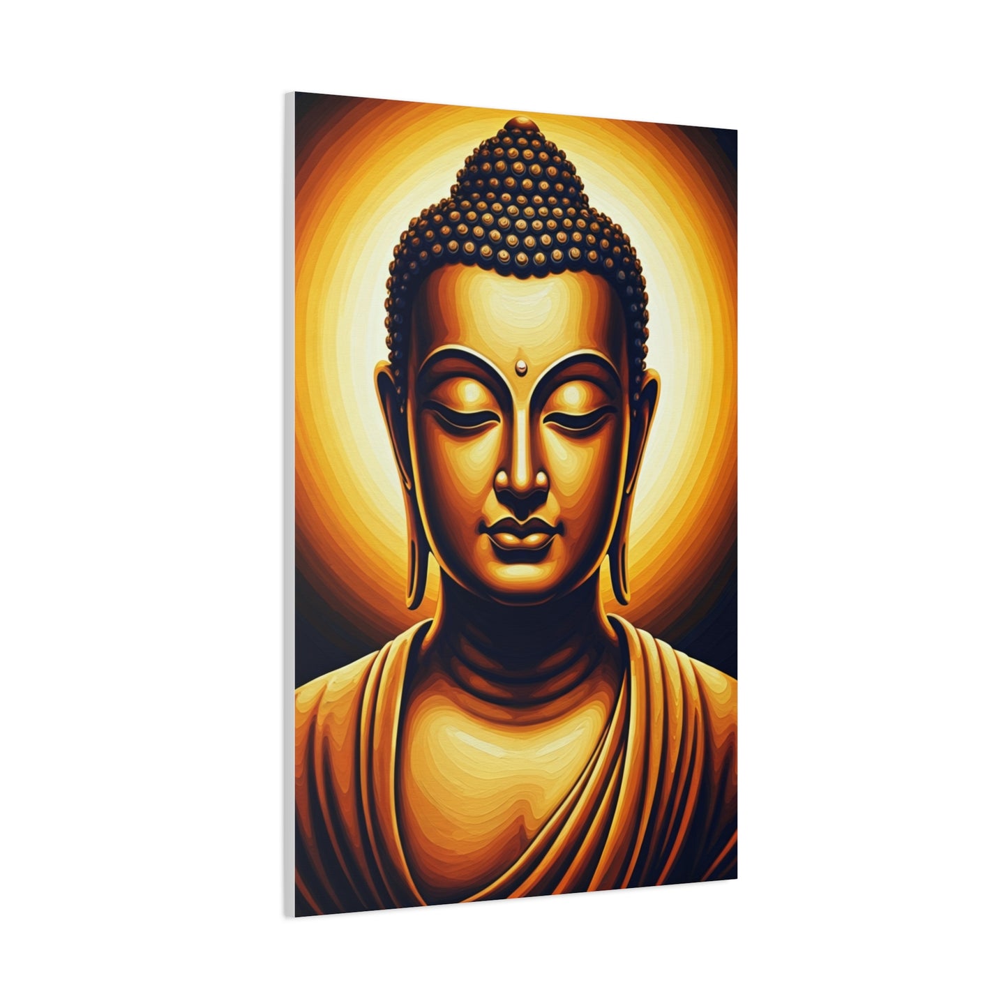 Golden Aura Buddha Meditation Wall Art & Canvas Prints