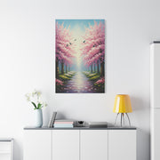 Contemporary Sakura Garden Painting Wall Art & Canvas Prints