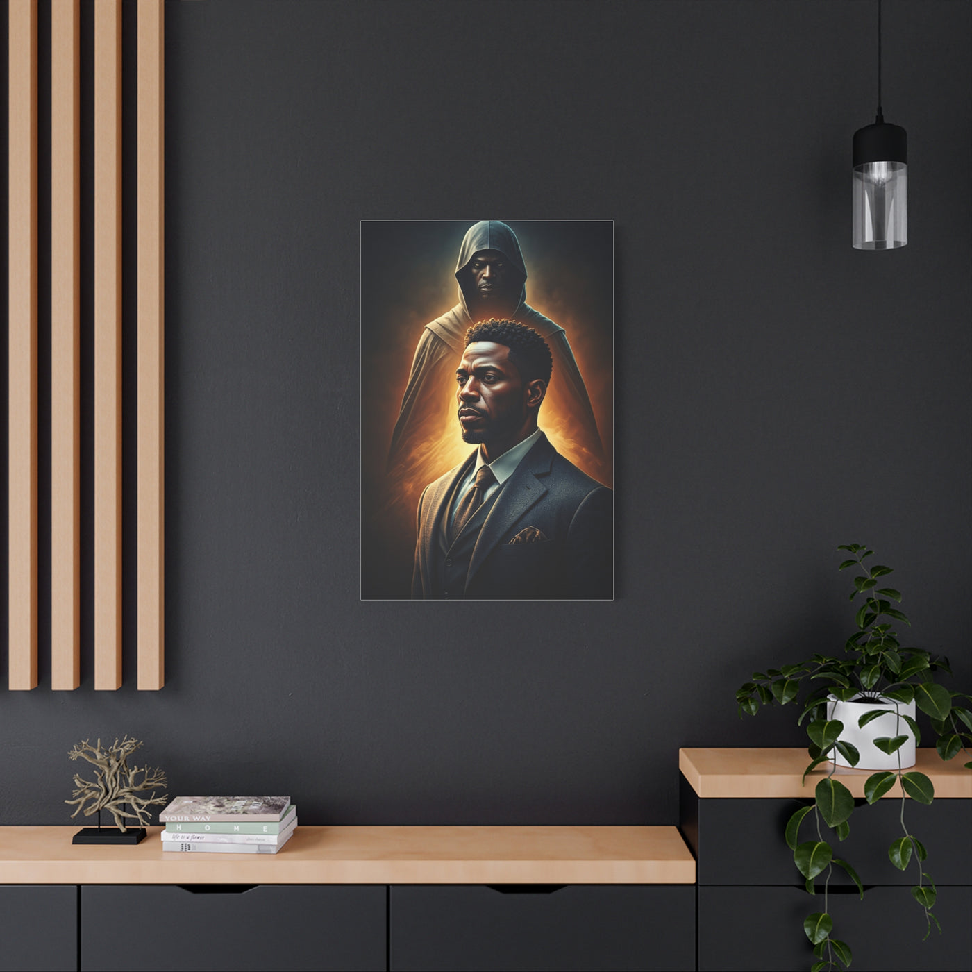 Shadow Guardian Portrait Wall Art & Canvas Prints
