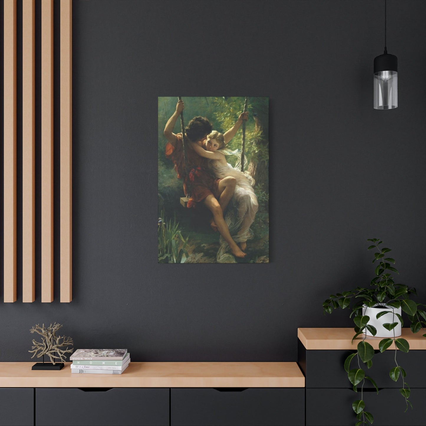 Couple in Swing Wall Art & Canvas Prints