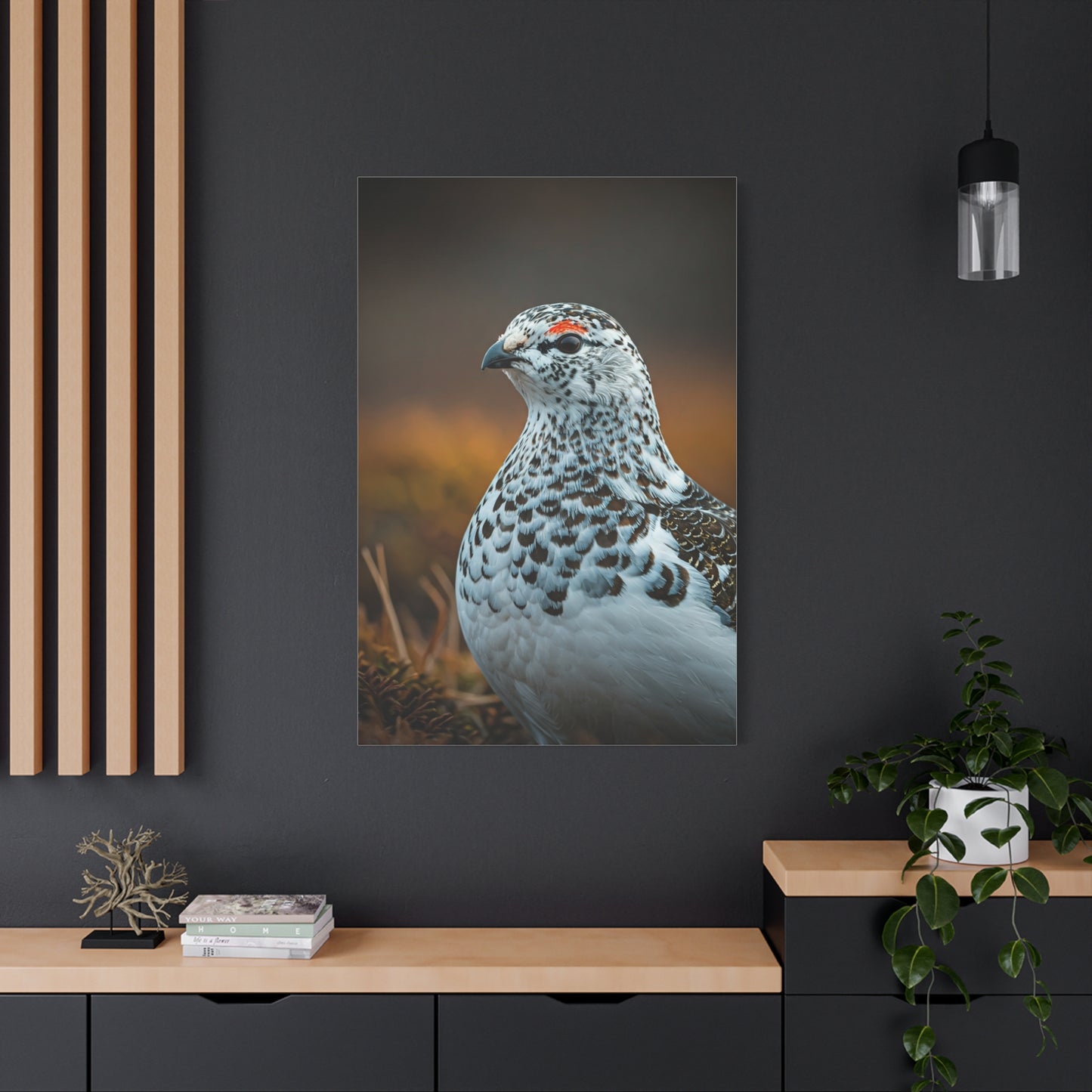 Snowy Grouse Portrait Wall Art & Canvas Prints