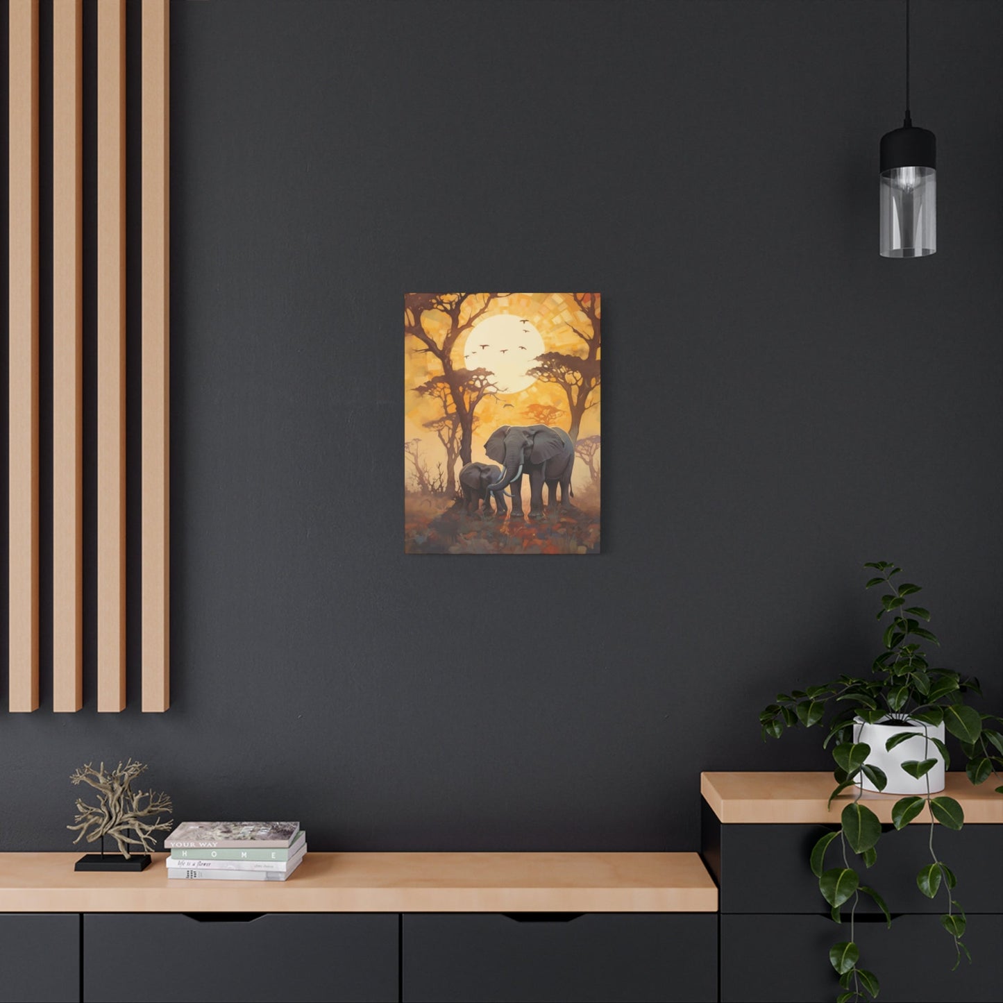 Mother and Baby Elephant Wall Art & Canvas Prints