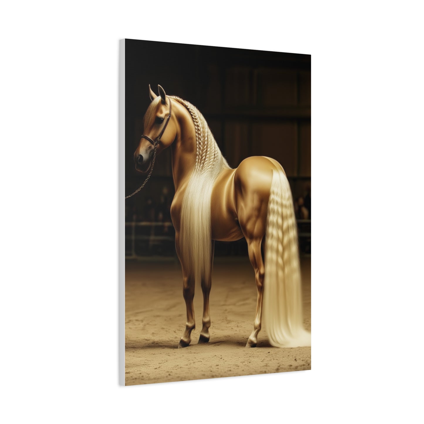 Golden Palomino Luxury Arena Horse Wall Art & Canvas Print
