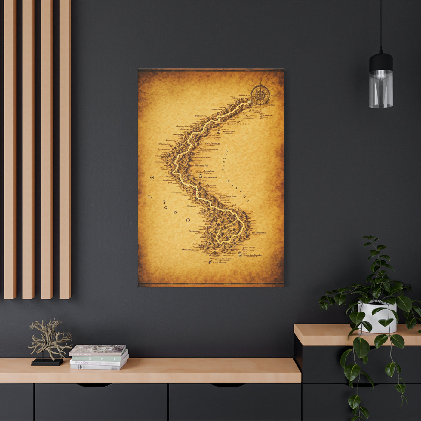 Vintage Serpent River Map Wall Art & Canvas Prints