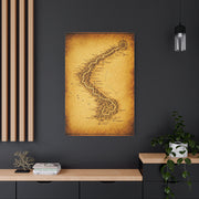 Vintage Serpent River Map Wall Art & Canvas Prints