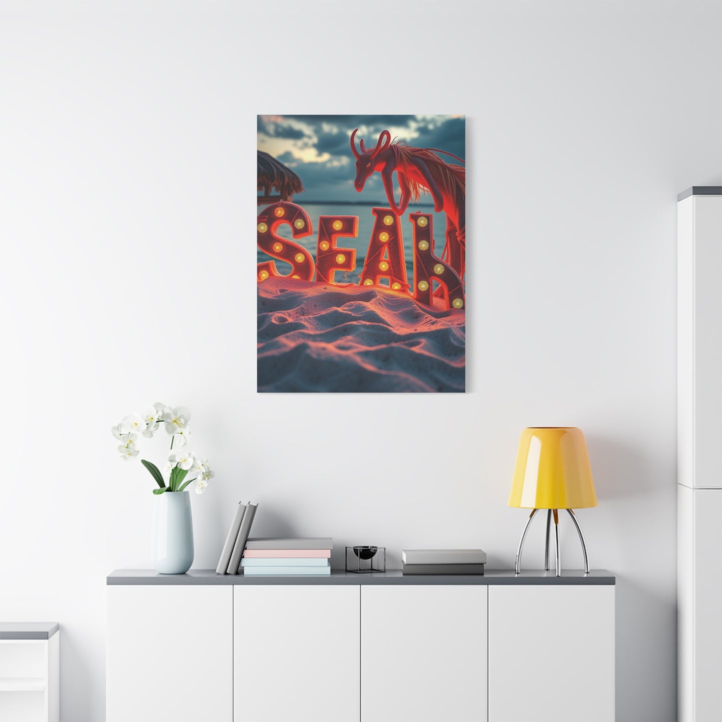 Harmonious Beachscape Vision Wall Art & Canvas Print