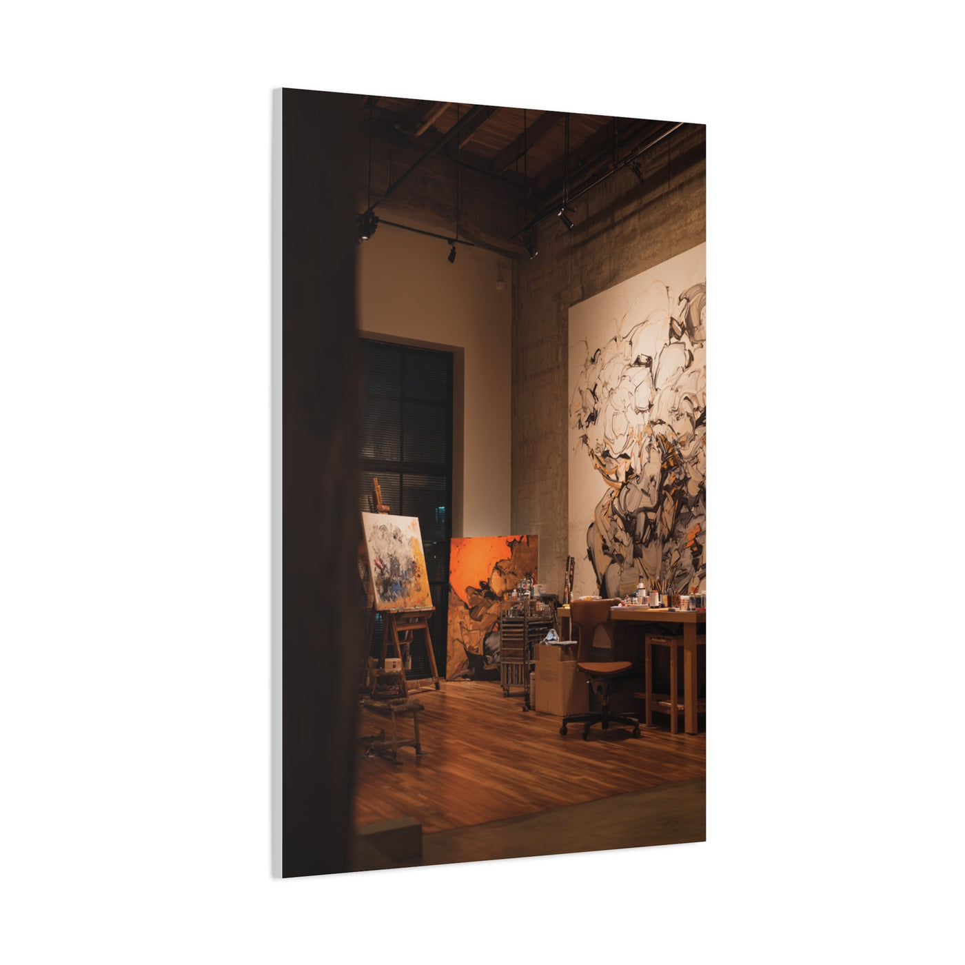 Bold Contemporary Creative Studio Workspace Wall Art & Canvas Print