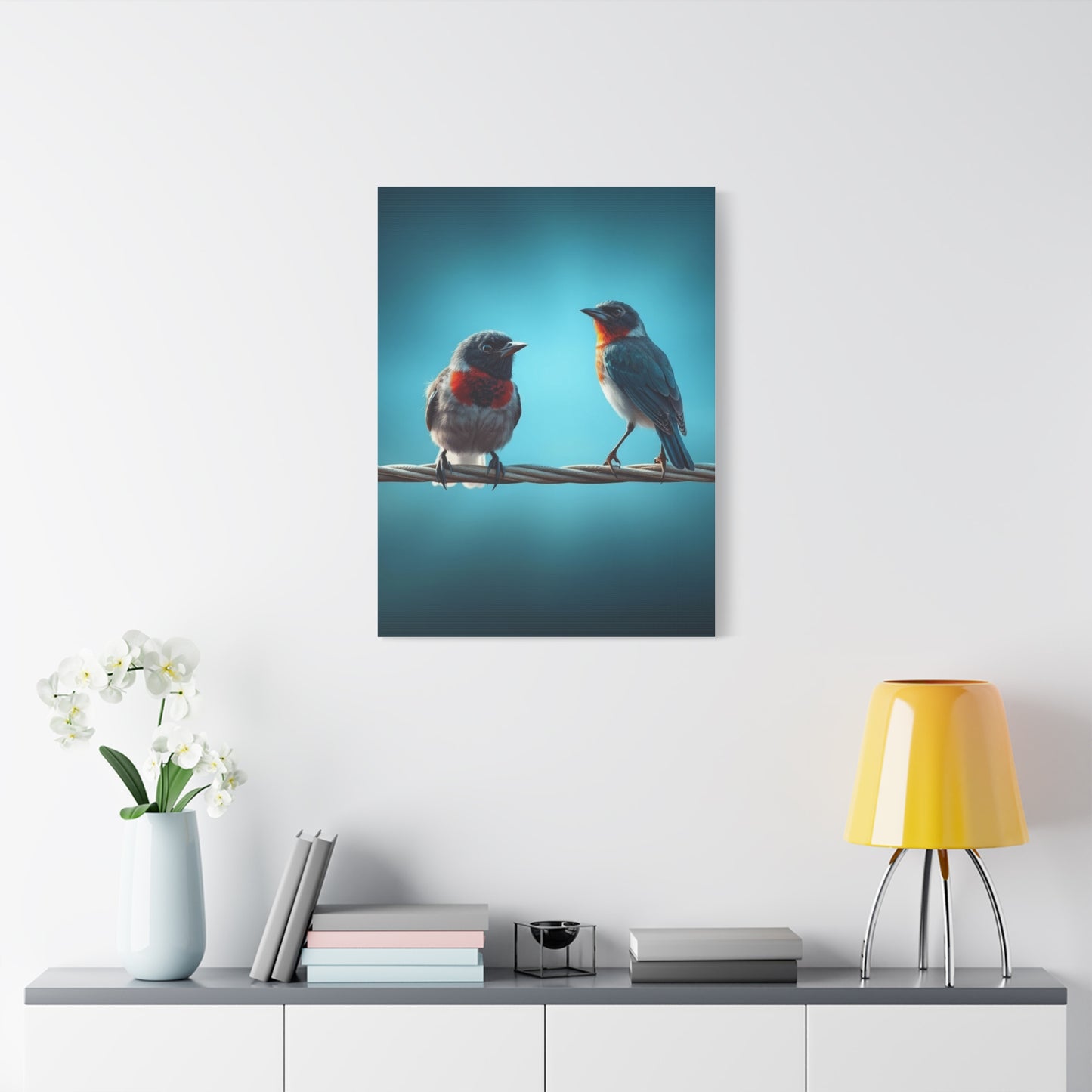 Birds On a Wire Art Supreme Gallery Wall Art & Canvas Print