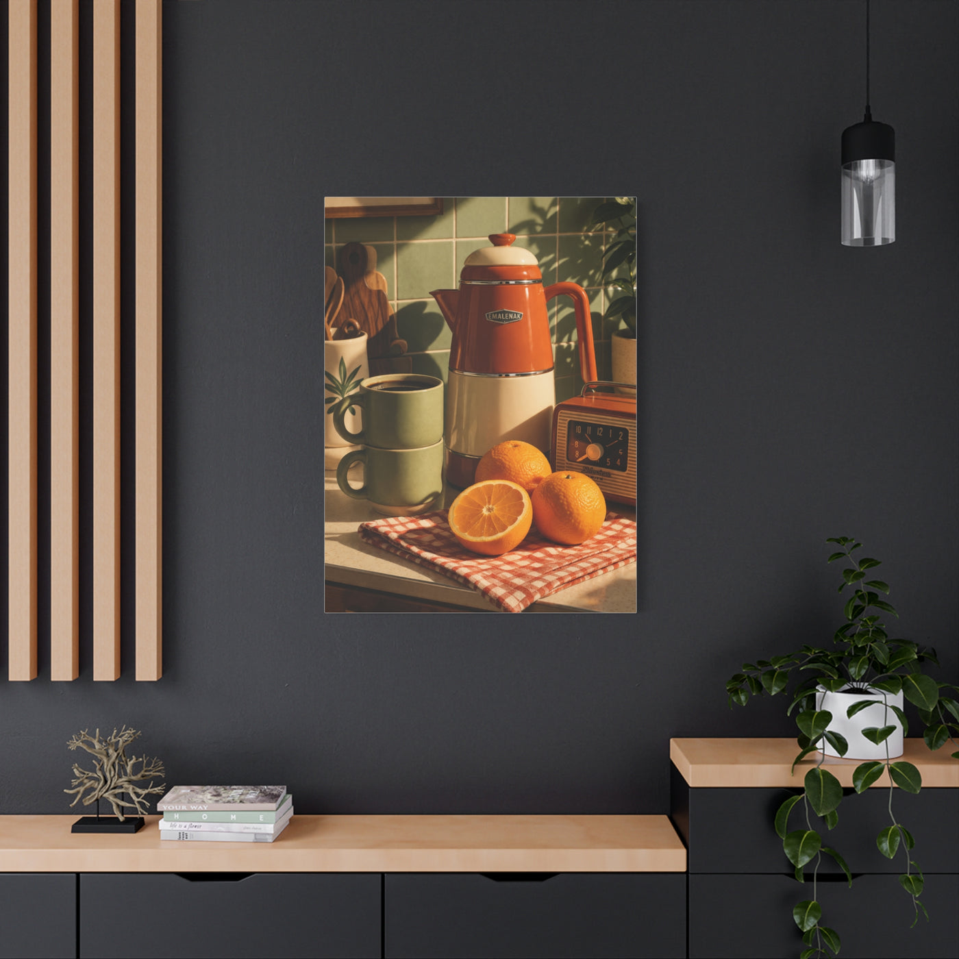 Retro Kitchen Still Life Composition Wall Art & Canvas Print