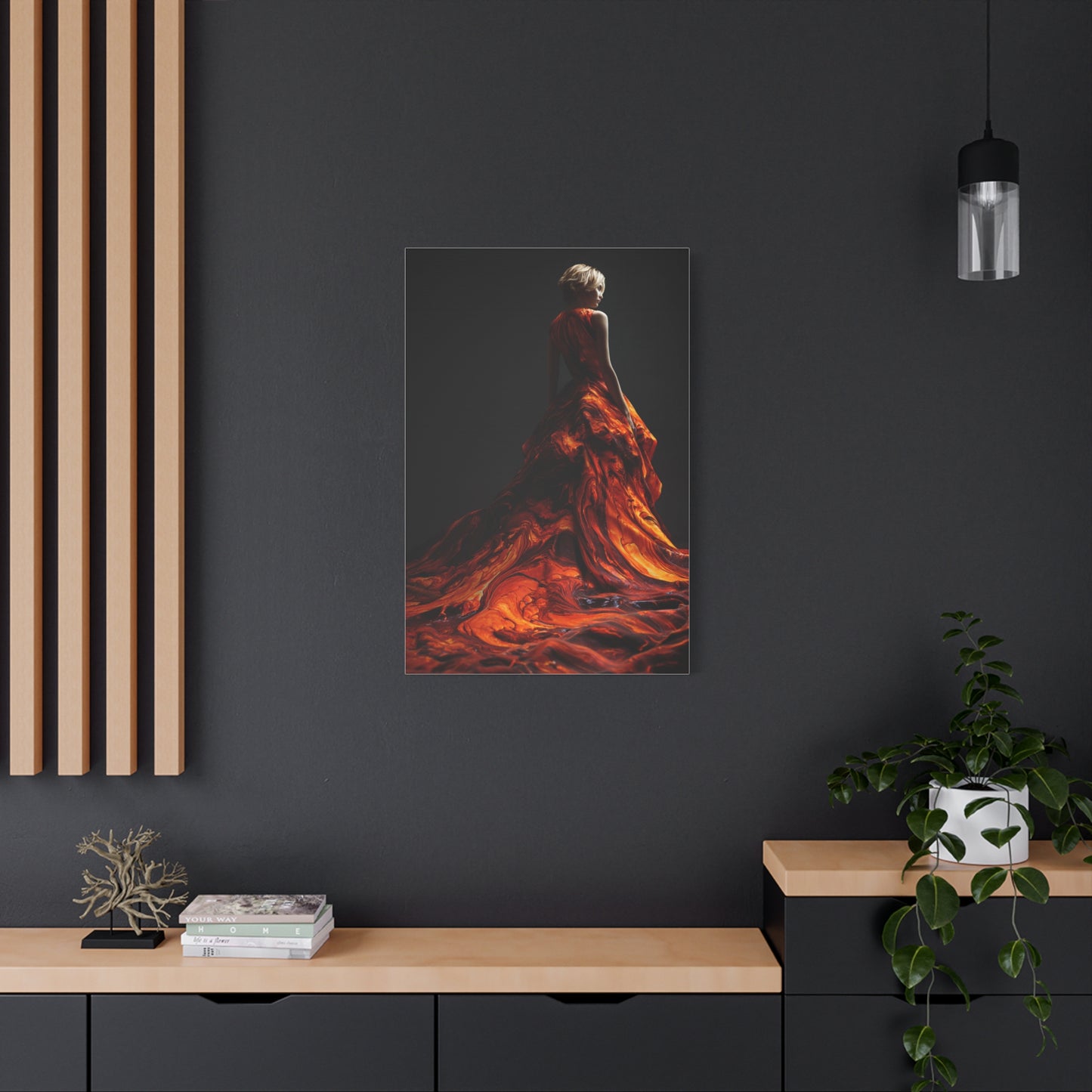 Liquid Flame Couture Contemporary Wall Art & Canvas Print