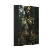 Biophilic Forest Goddess Portrait Wall Art & Canvas Print