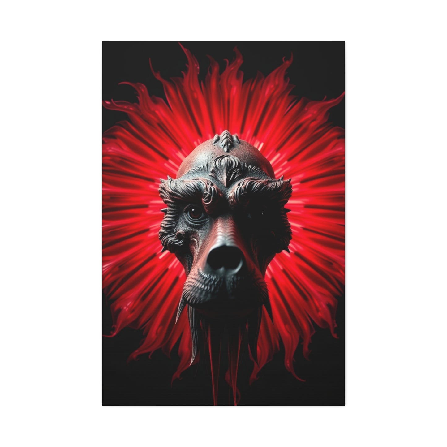 Black, White & Red Art Refined Canvas Wall Art & Canvas Print