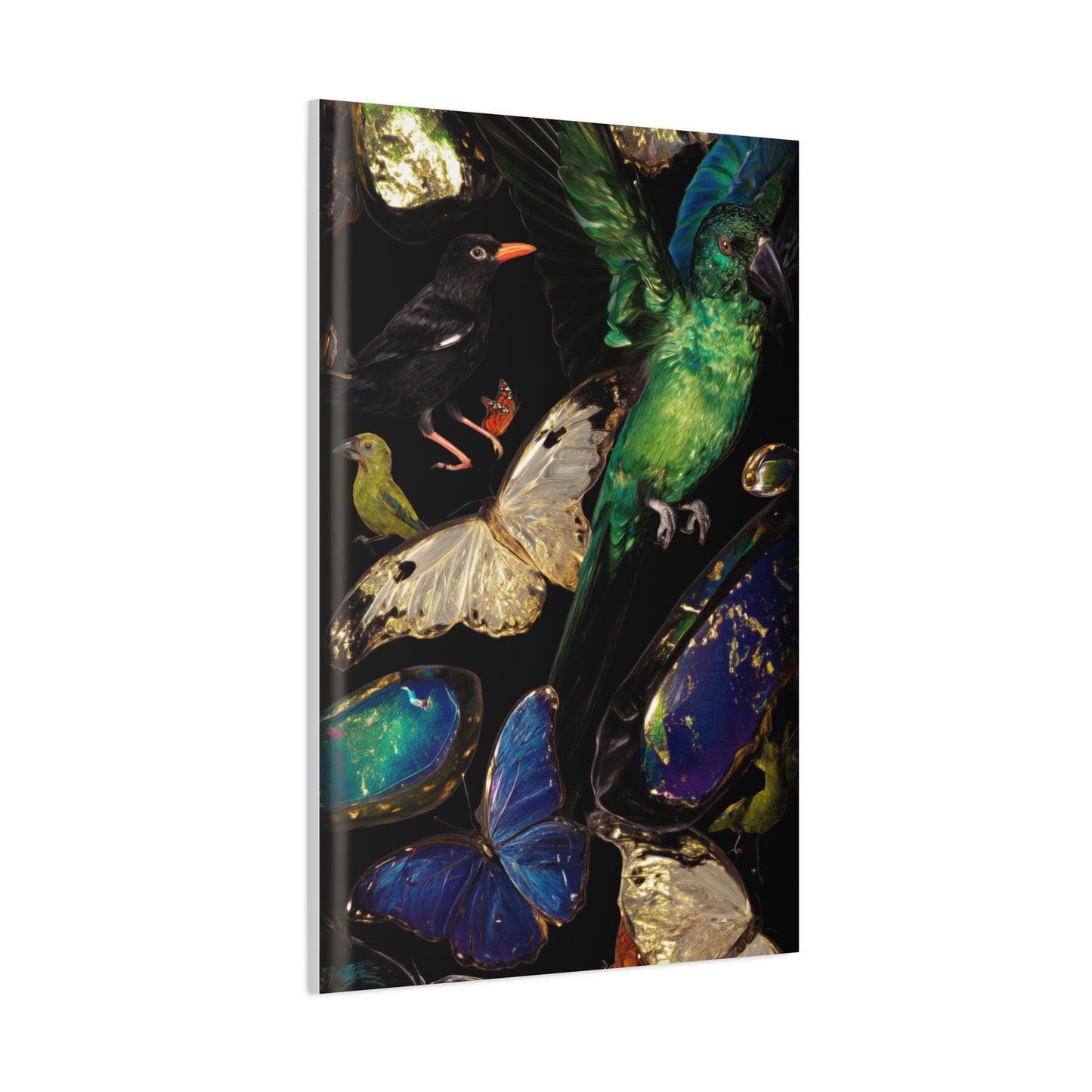 Jewel Tone Birds and Butterflies Wall Art & Canvas Print