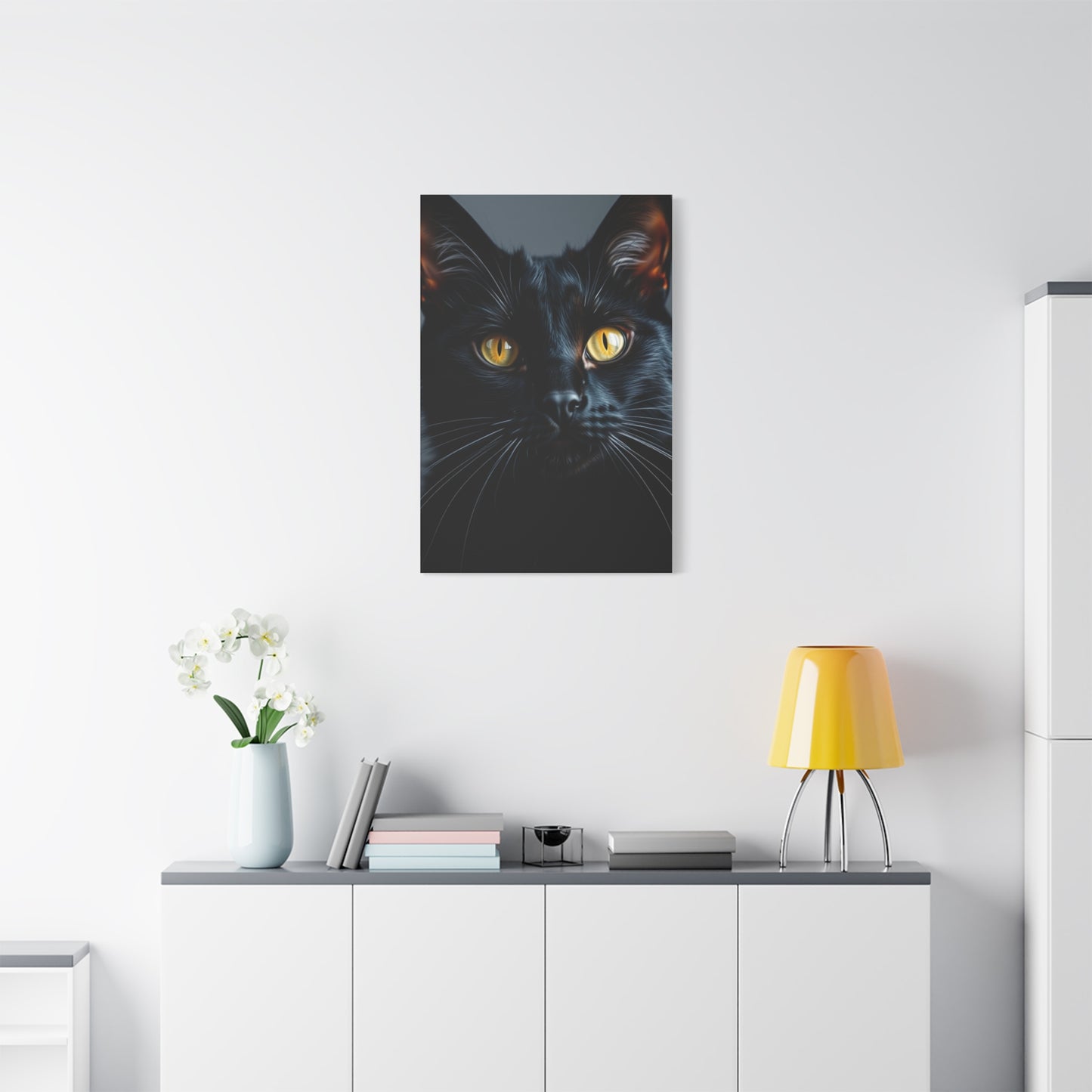 Supreme Black Cat Art Beautiful Collection Wall Art & Canvas Print