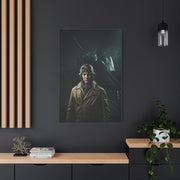 Wartime Pilot Portrait Wall Art & Canvas Prints