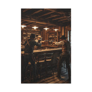 Wild West Saloon Gunfight Wall Art & Canvas Print