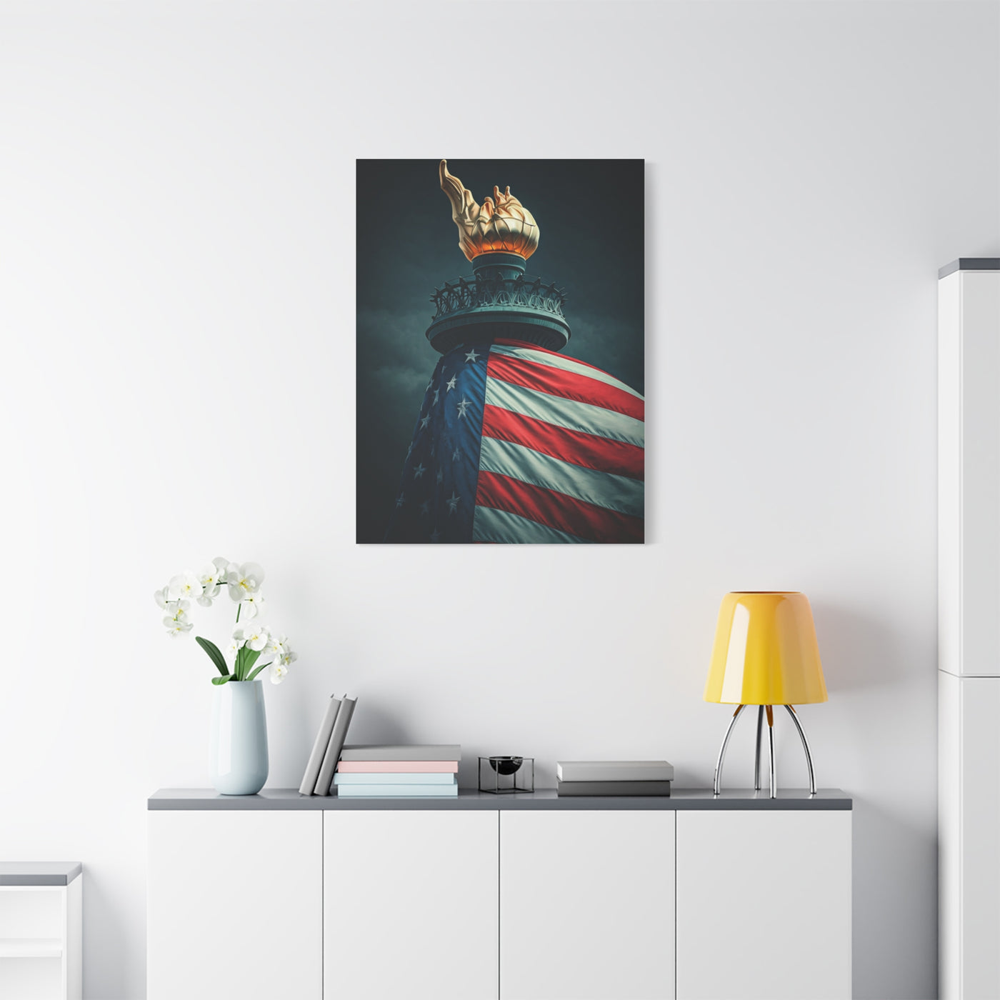 Torch of Liberty Patriotic Monument Wall Art & Canvas Prints