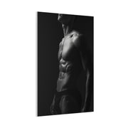 Sculptural Monochrome Torso Study Wall Art & Canvas Print