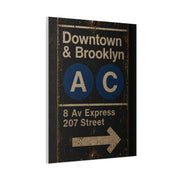 Vintage Subway Sign Industrial Wall Art & Canvas Print