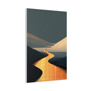 Minimal Gold Desert Horizon Wall Art & Canvas Print