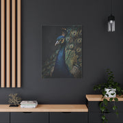 Dark Luxury Peacock Portrait Wall Art & Canvas Print